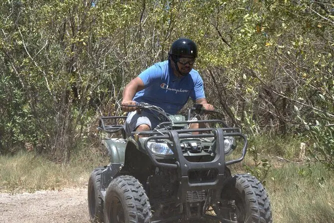 ATV adventure on a sunny tropical trail